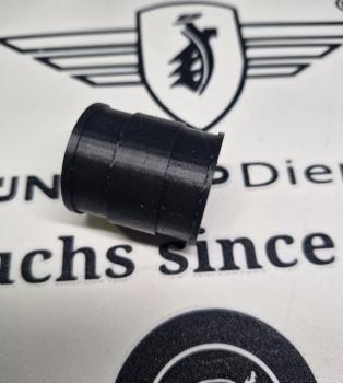 Originalgetreuer Nachbau des Ansauggummis für Zündapp KS 50 (Typ 517) inklusive 2 Originalen Norma Schellen